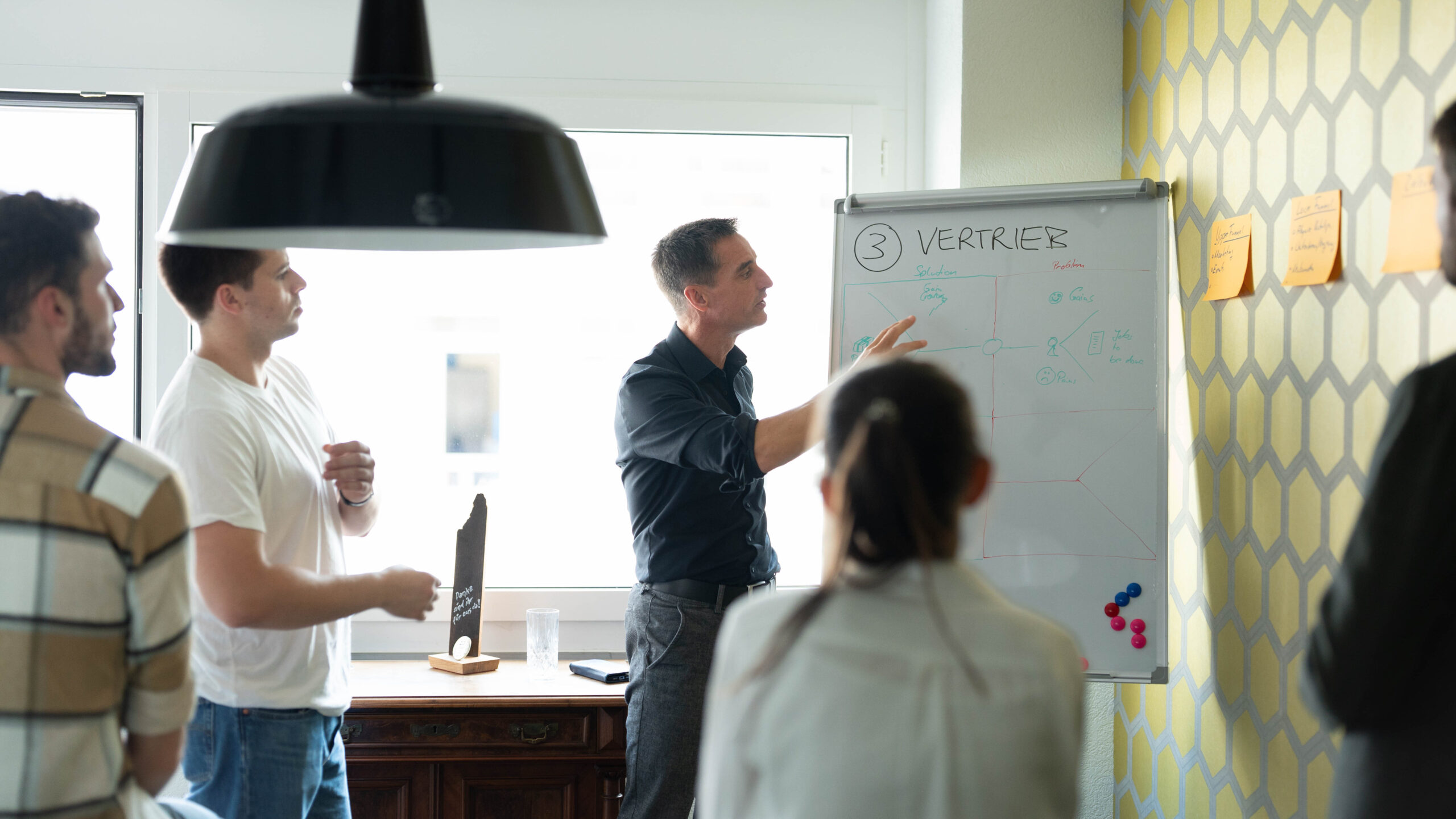elaboratum employees at a flipchart