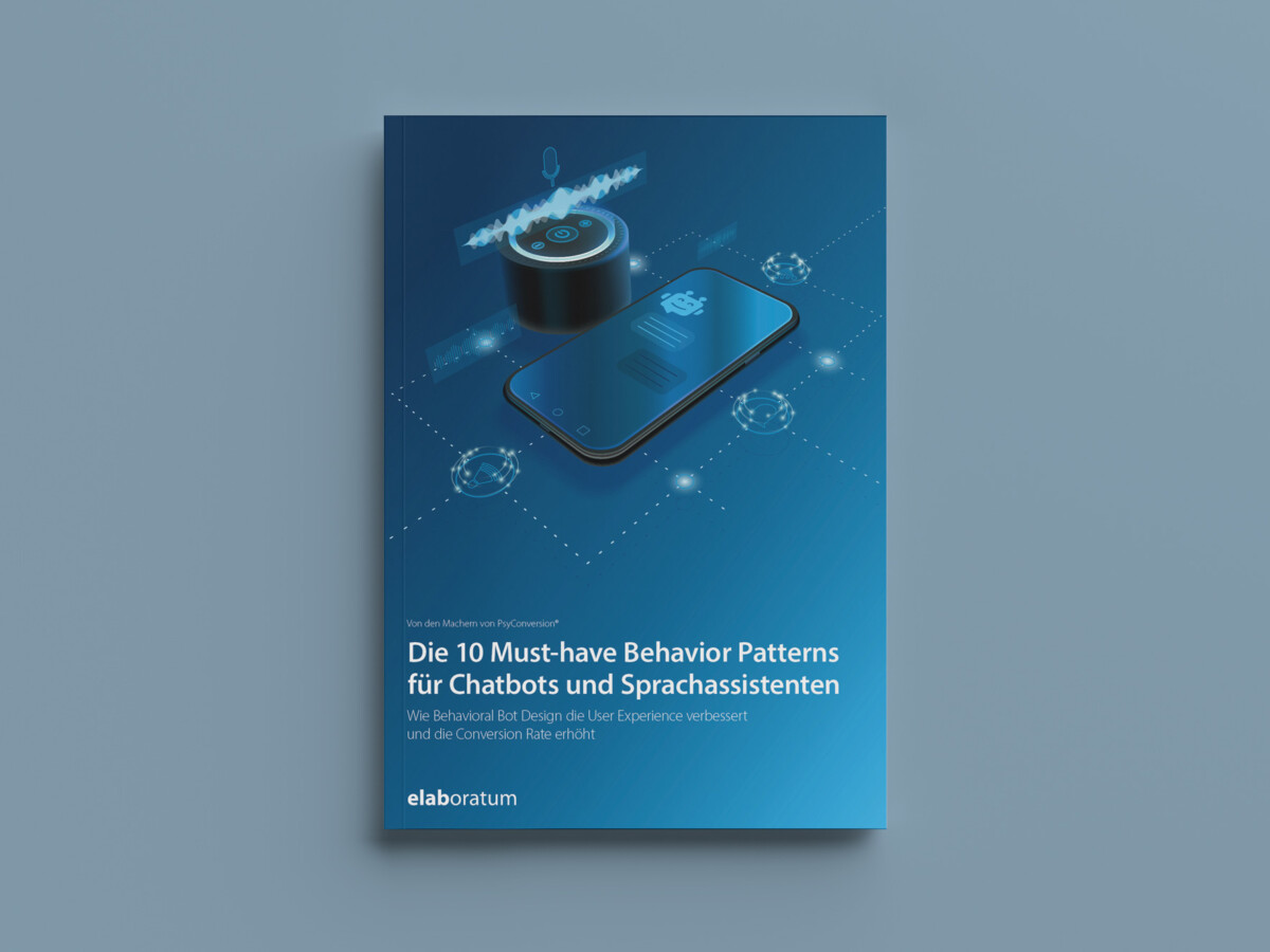 Cover 10 Must-have Behavior Patterns für Chatbots und Sprachassistenten