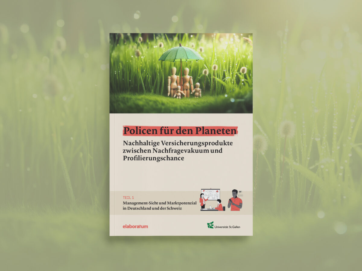 Cover des ersten Teils der Studienreihe Policen für den Planeten