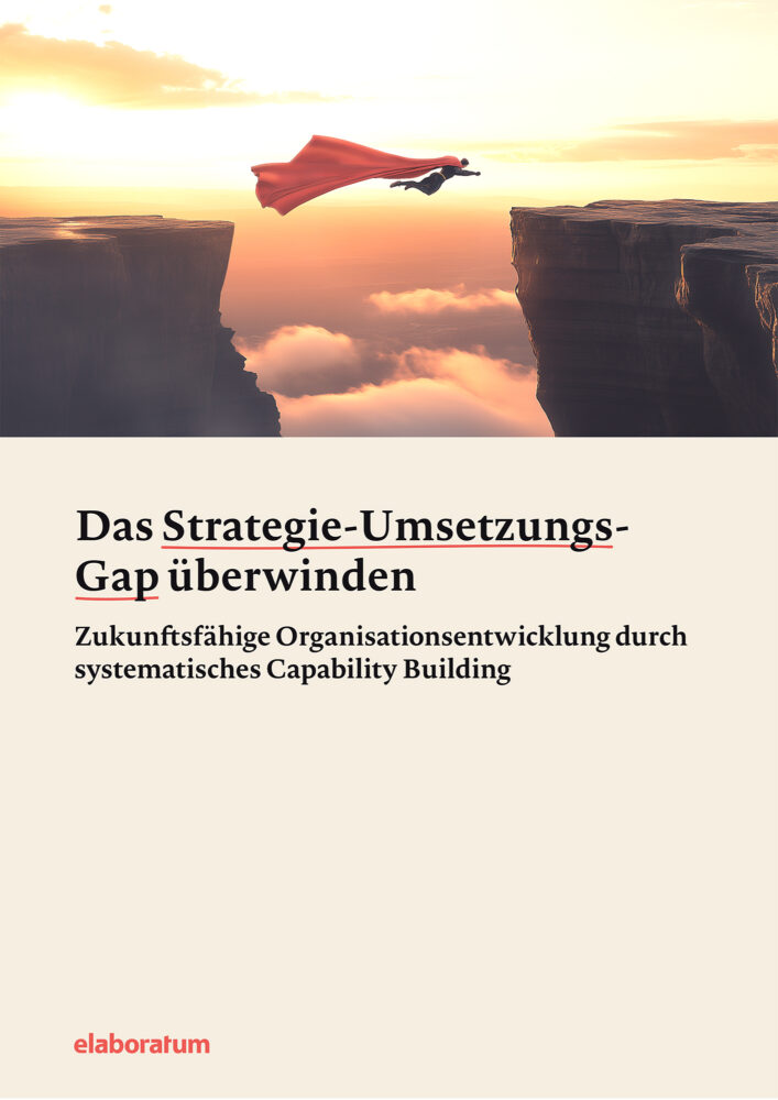 Cover des Whitepapers "Das Strategie-Umsetzungs-Gap überwinden"