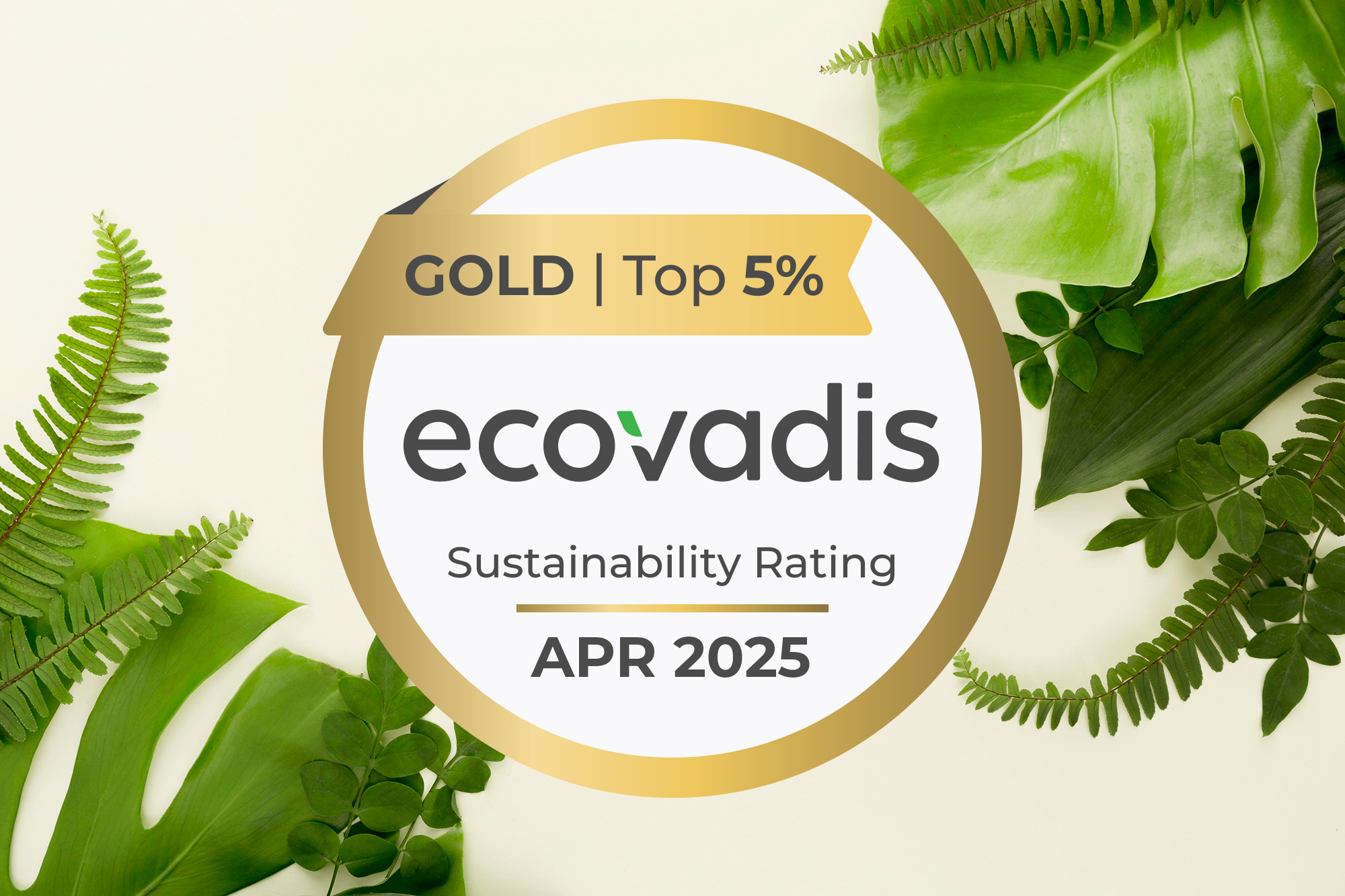 Ecovadis Auszeichnung Gold 2025