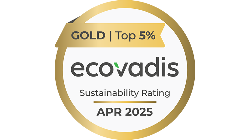 Ecovadis Gold Auszeichung 2025